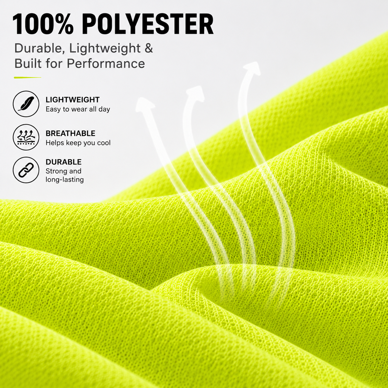 High Visibility Reflective Collared Polo Safety Shirt - Yellow