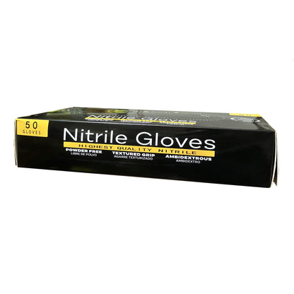 Orange Disposable Nitrile Powder Free Gloves (50pcs)